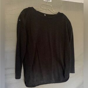 Dark Gray Long Sleeve Top